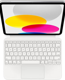 Apple Magic Keyboard Folio: iPad Keyboard and case for iPad (10th Generation), Detachable Two-Piece Design That attaches magnetically, Built-in trackpad, US English – White