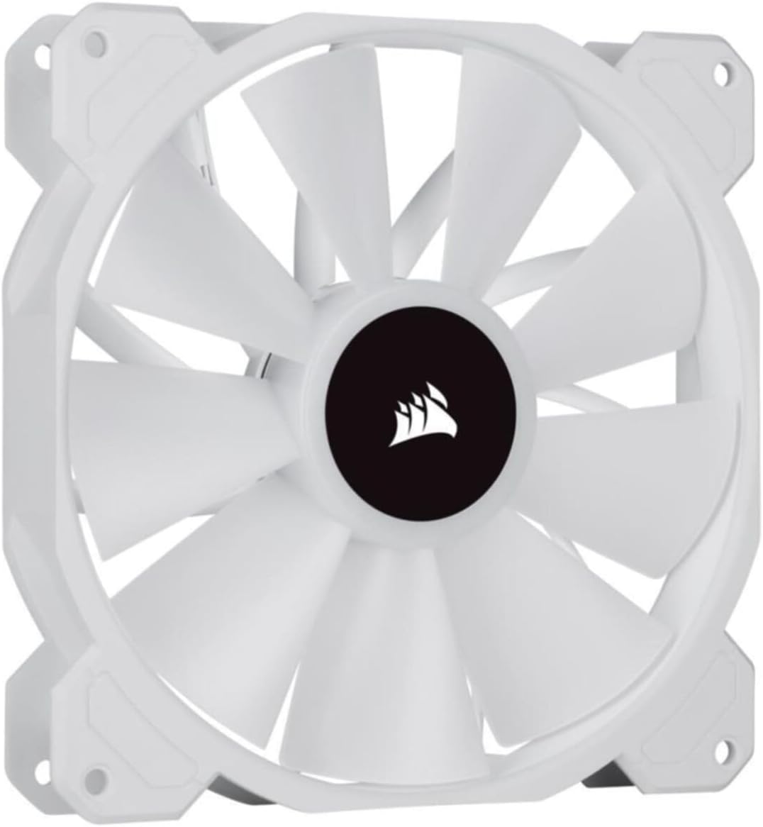 CORSAIR iCUE SP140 RGB Elite Performance 140mm White PWM Dual Fan Kit with Lighting Node CORE