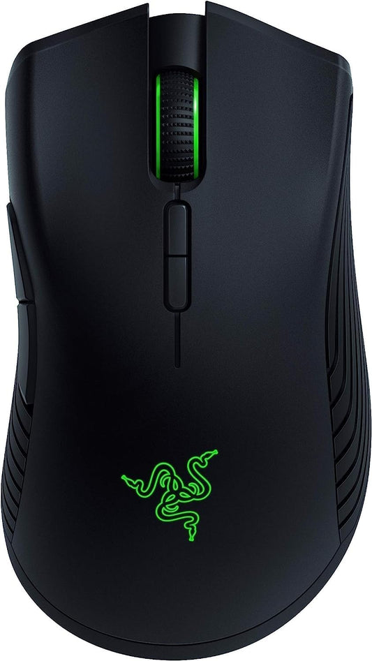 RAZER Mamba Wireless 2018. True 16,000 DPS 5G Optical Sensor, Wired-Wireless Capability (50 Hour Battery Life), Powered by RAZER Chroma, Ergonomic Gaming Mouse