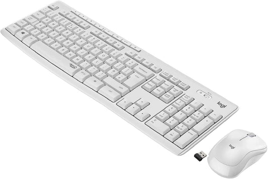 Logitech MK295 Wireless Mouse & Keyboard Combo - Off White