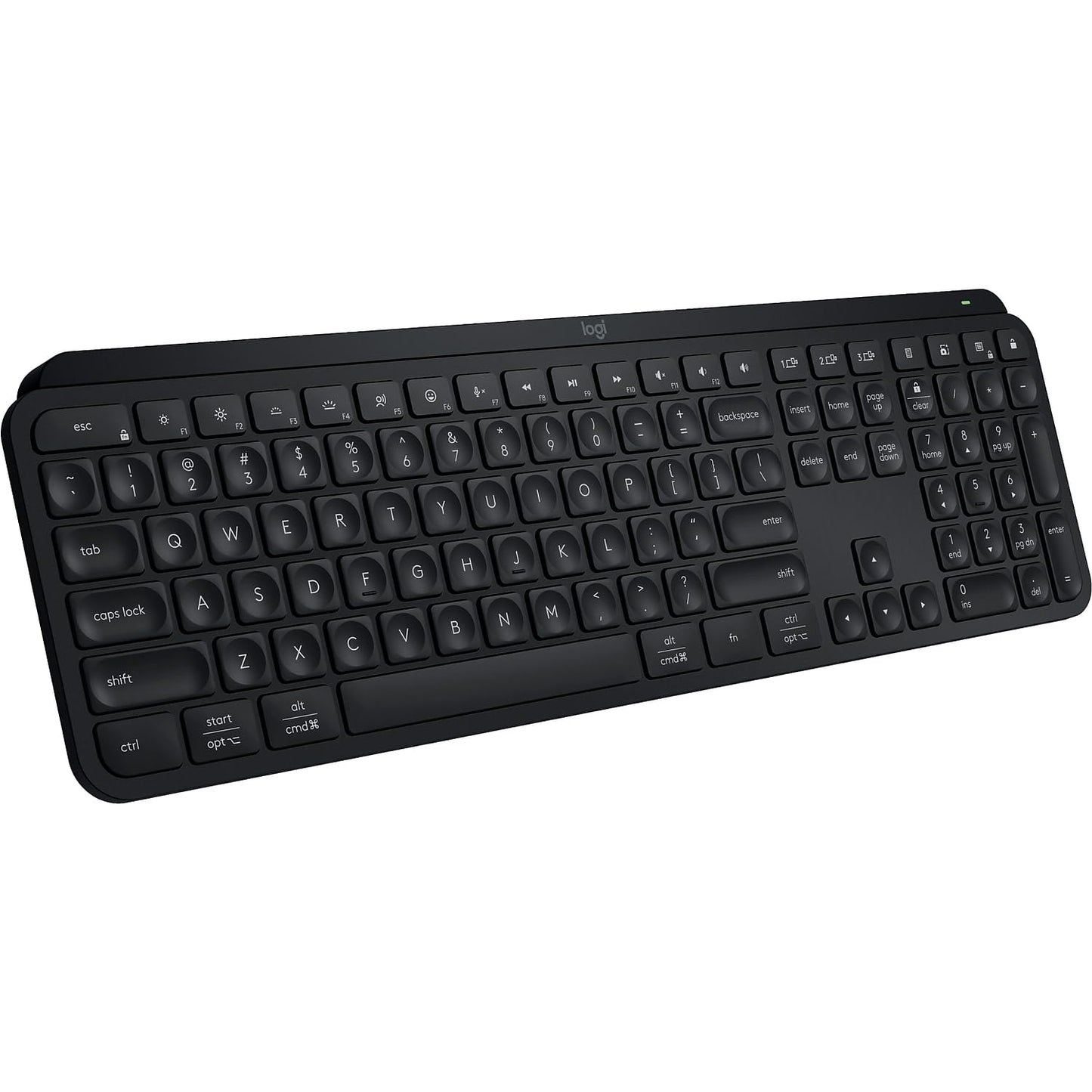 Logitech MX Keys S Wireless Backlit Keyboard with Programmable Keys - Black