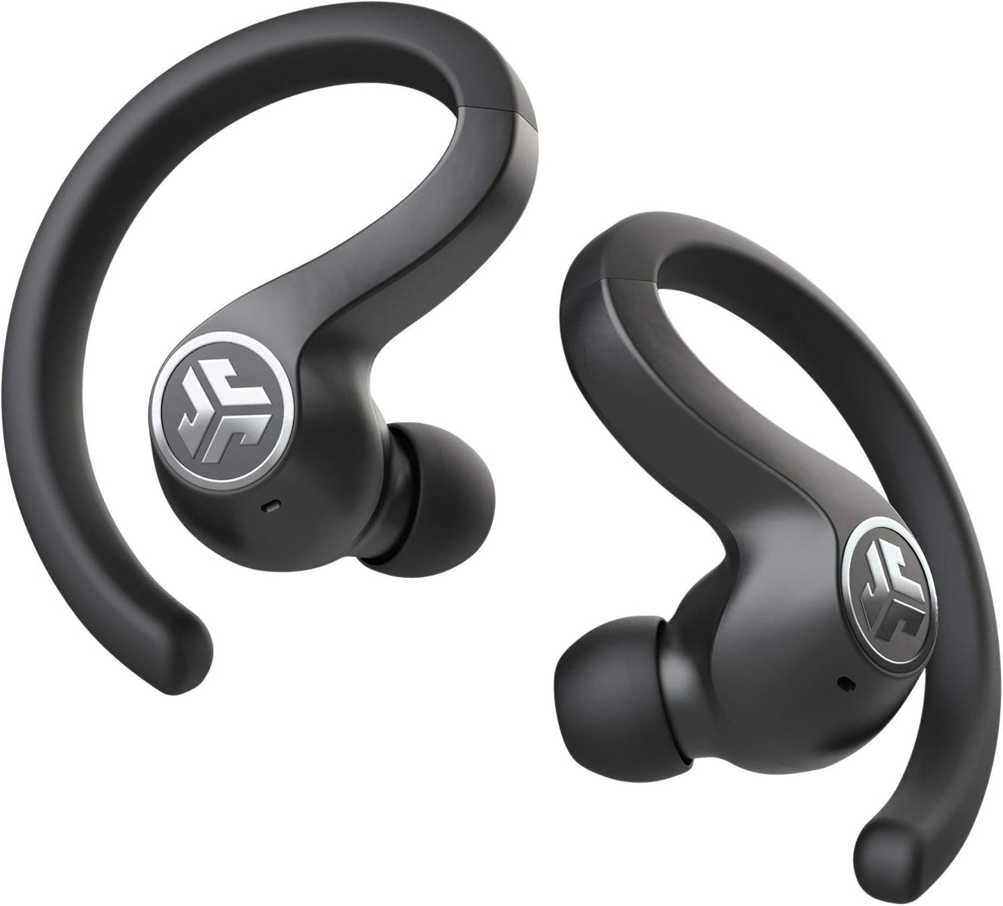 JLab Audio JBuds Air Sport True Wireless Bluetooth Earbuds + Charging Case - Black - IP66 Sweat Resistance - Class 1 Bluetooth 5