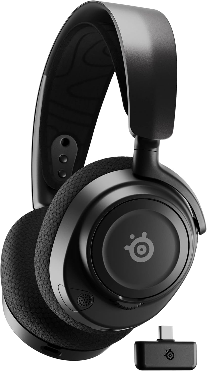 SteelSeries Arctis Nova 7 Wireless Gaming Headset Multi-Platform, Simultaneous Wireless 2.4GHz & Bluetooth, Comfort Design - Fast Charging, Headphone for PC Computers, PS, PS4, PS5 Switch