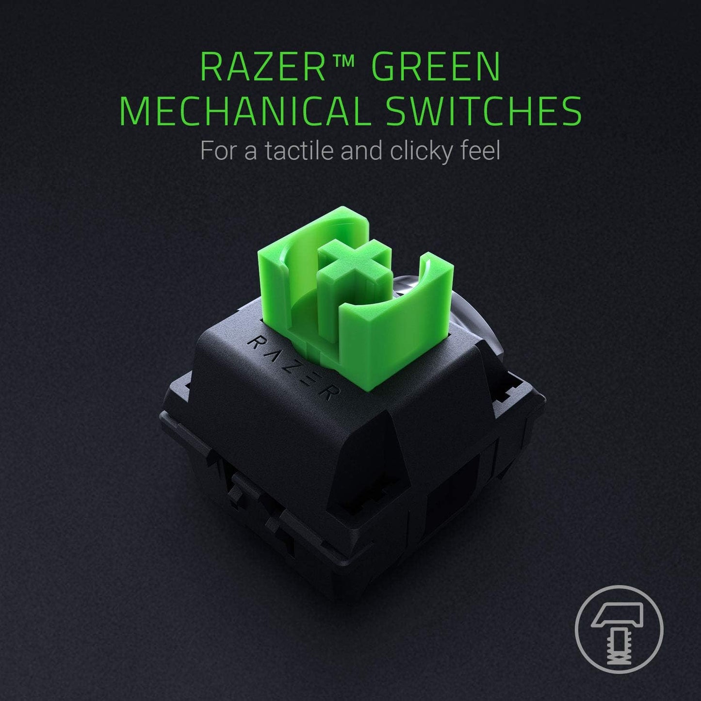 Razer BlackWidow Wired Gaming Mechanical Green Switch Keyboard with Chroma RGB Lighting