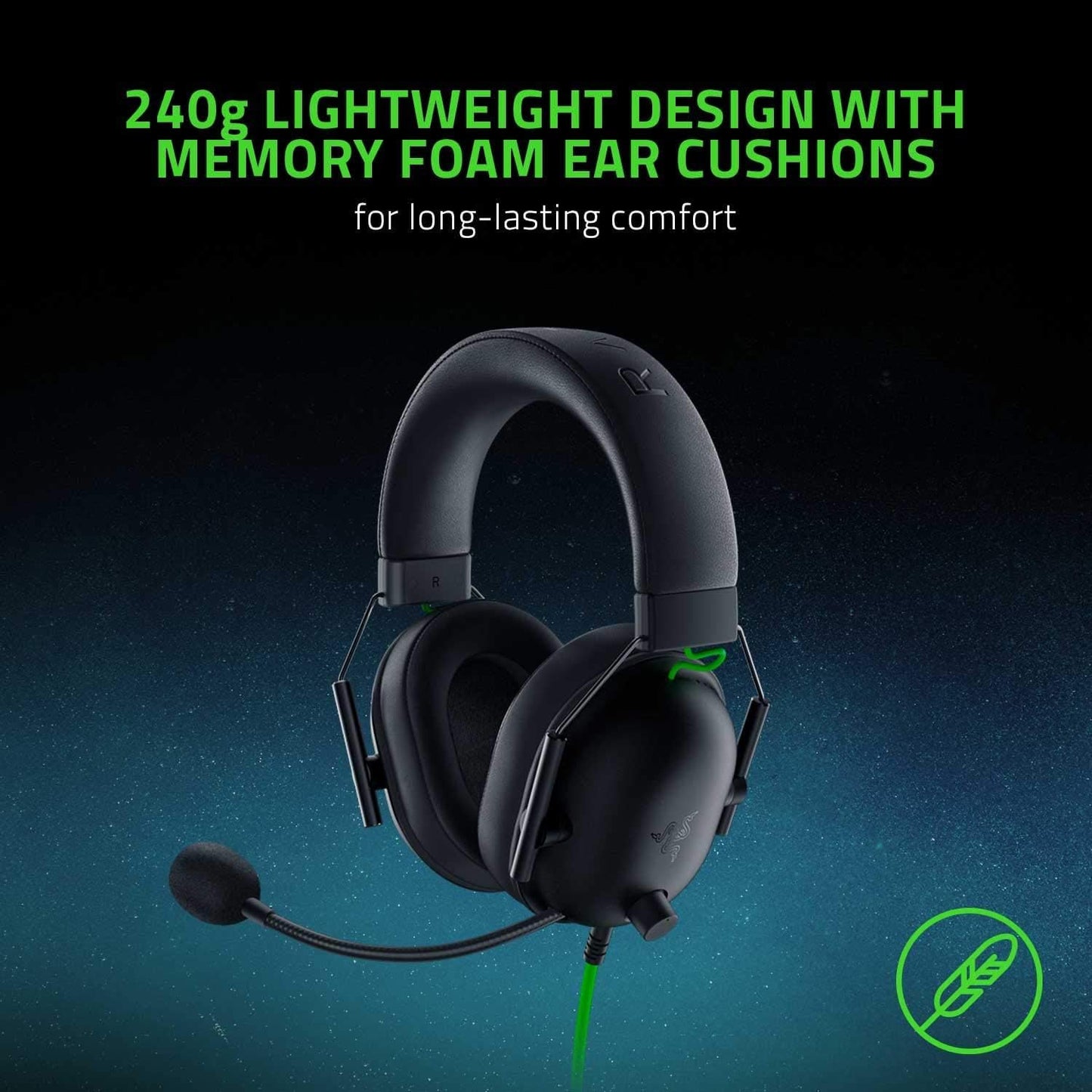 Razer BlackShark V2 X Gaming Headset - Black