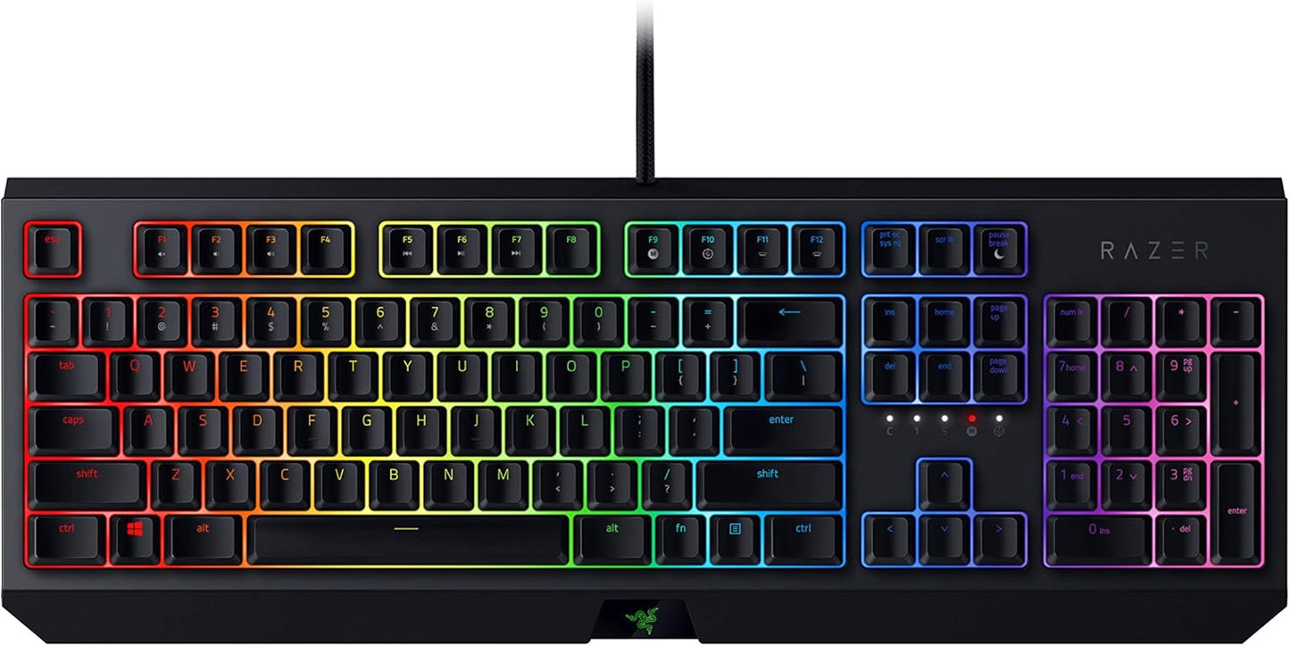 Razer BlackWidow Wired Gaming Mechanical Green Switch Keyboard with Chroma RGB Lighting